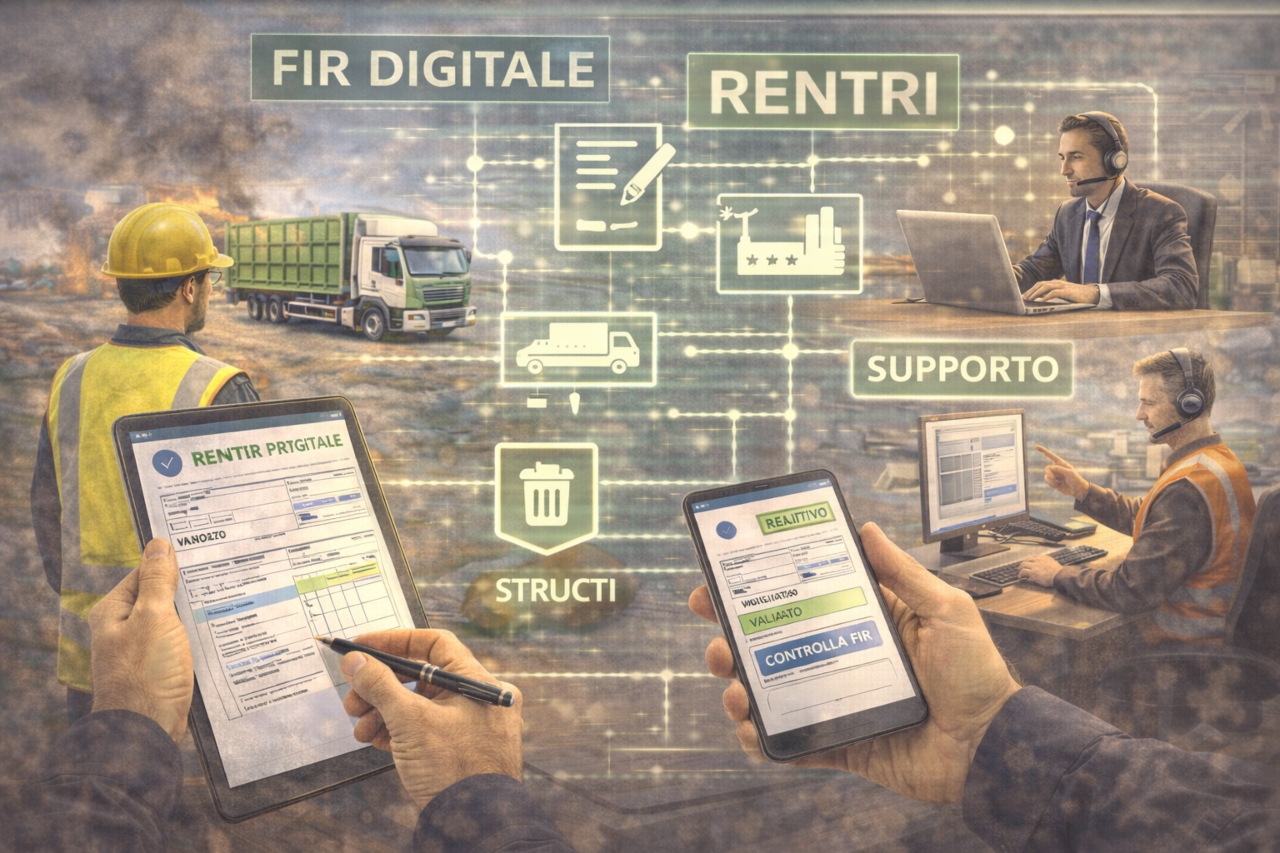 FIR digitale RENTRI: come funziona l’emissione e la gestione iniziale tramite i servizi di supporto?