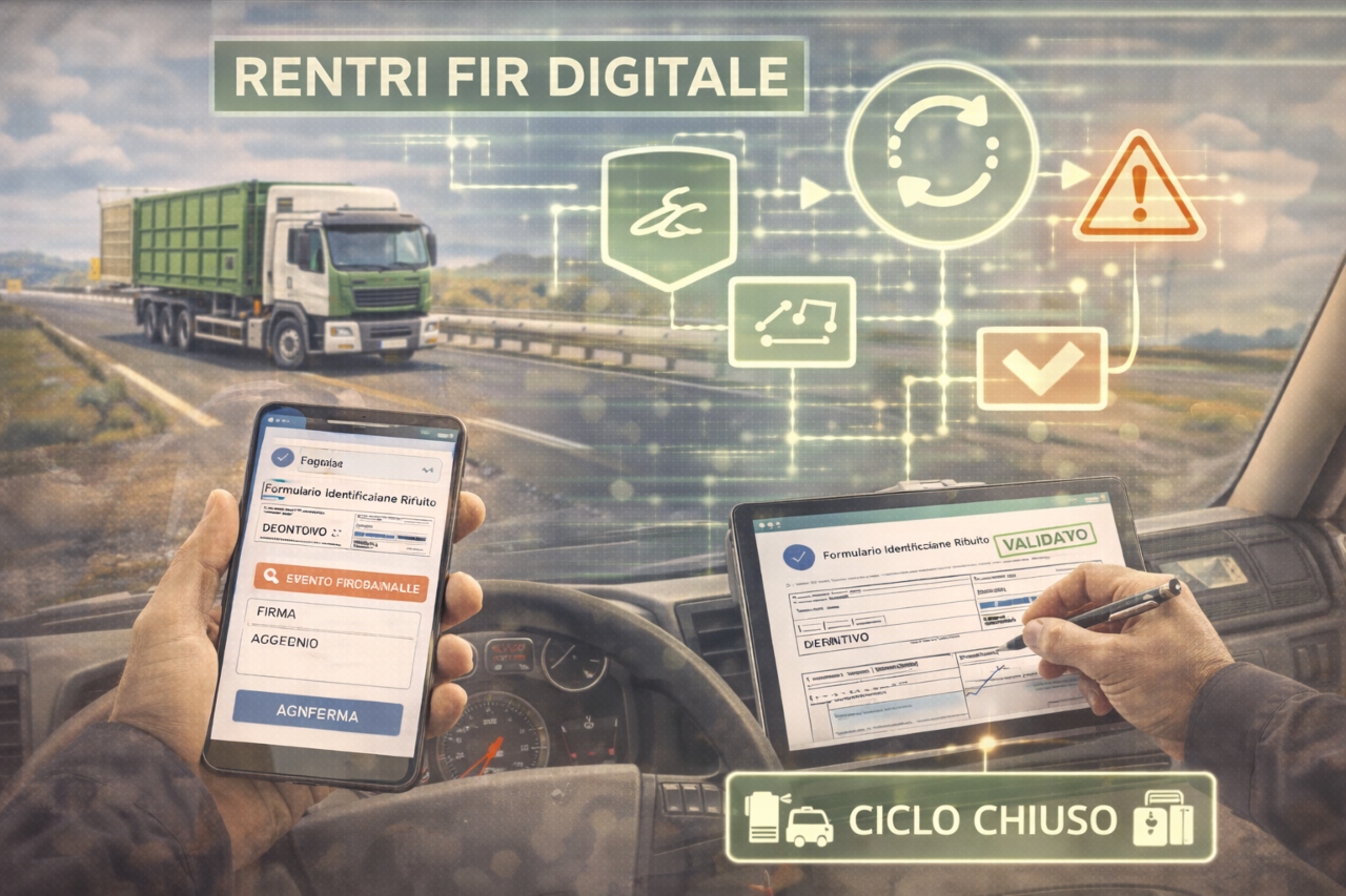 FIR digitale RENTRI: la gestione del formulario durante il trasporto
