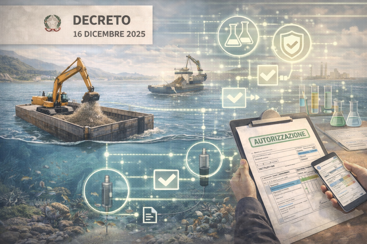 Immersione in mare dei materiali di escavo: cosa cambia con l’aggiornamento dell’allegato tecnico