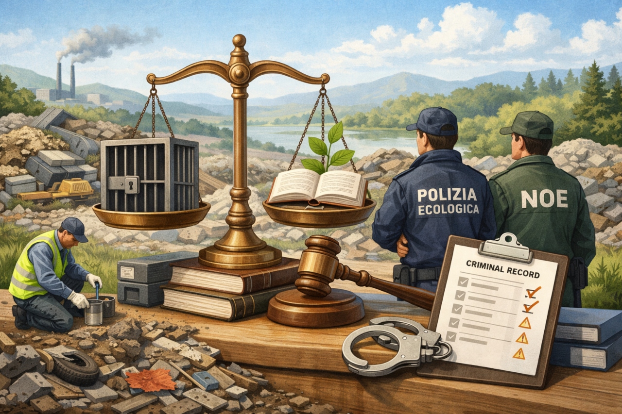 pena detentiva rifiuti