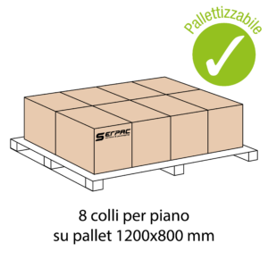 Alternative view of Scatola ONU 4G PG353/02 (Classe 3 + UN1266), mm 380x280x440h utile